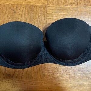 Black Strapless Bra